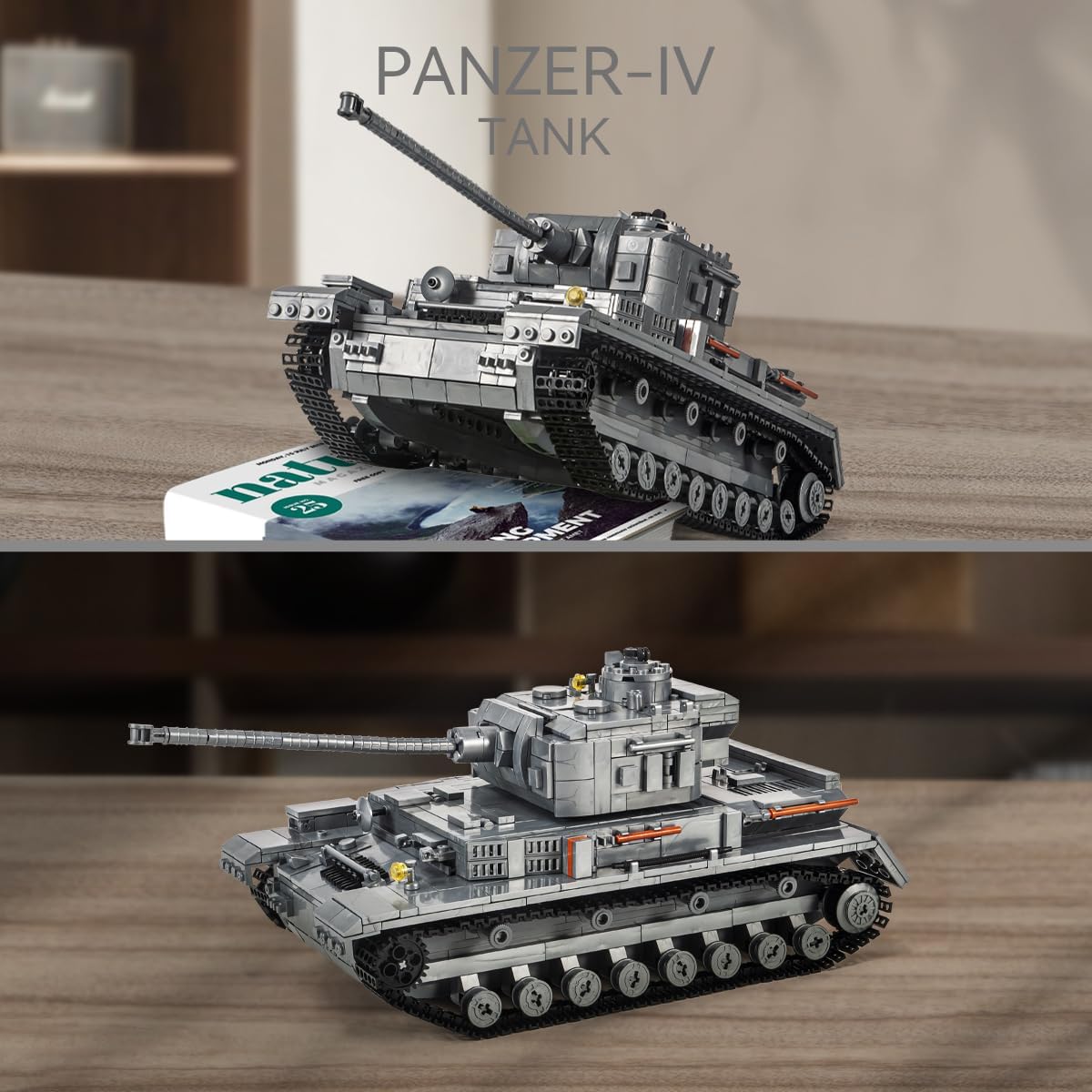 Panzer-IV Tank Military Building Block Collectible Model