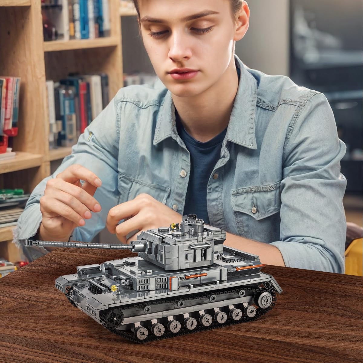 Panzer-IV Tank Military Building Block Collectible Model