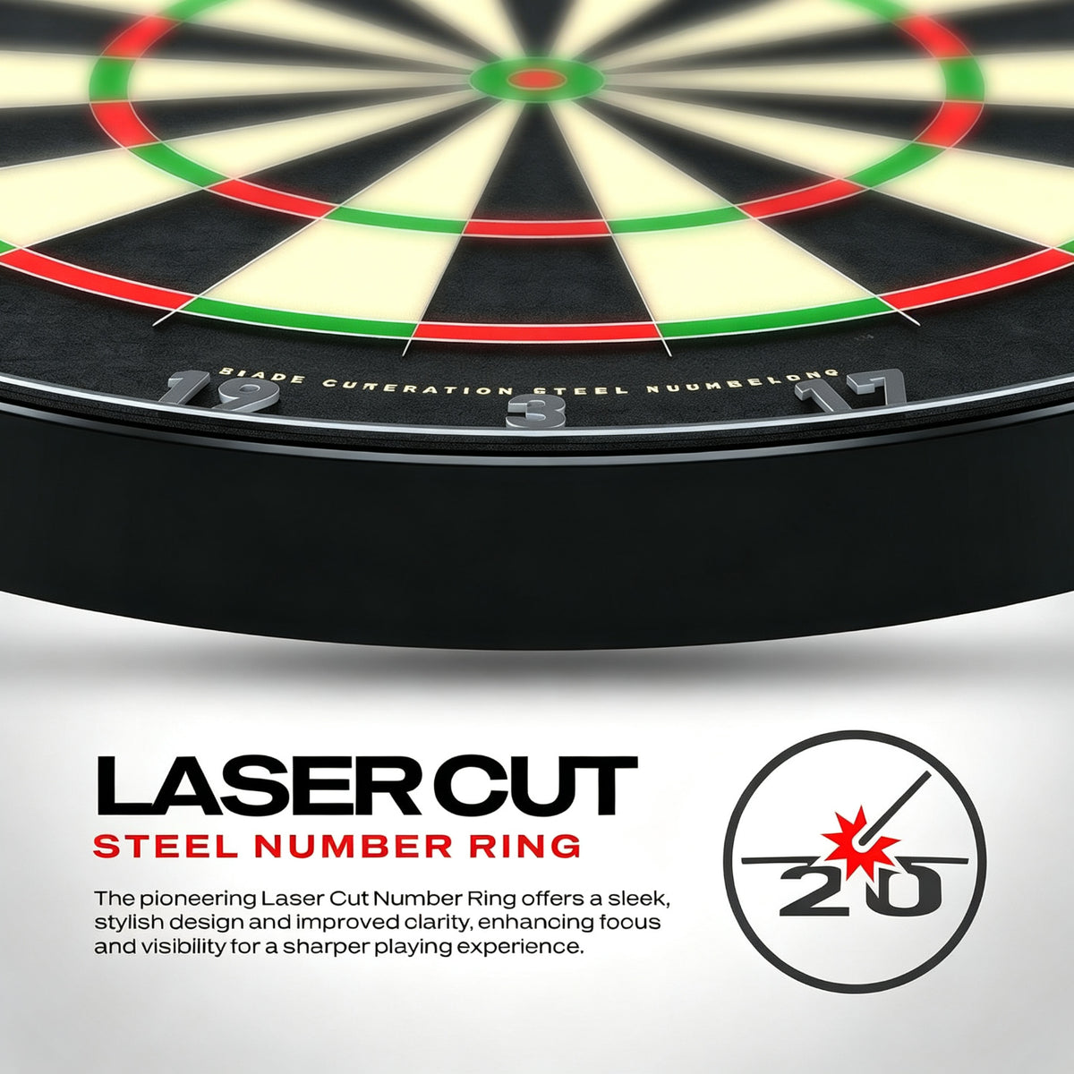 Tournament-Grade Bristle Dartboard – PDC Official Specs