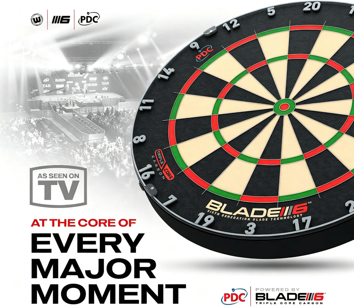 Tournament-Grade Bristle Dartboard – PDC Official Specs