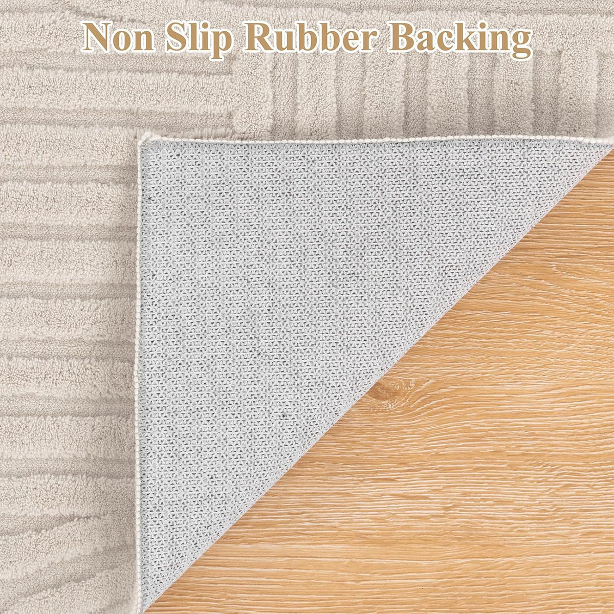Modern Non-Slip Washable Area Rug, 9x12