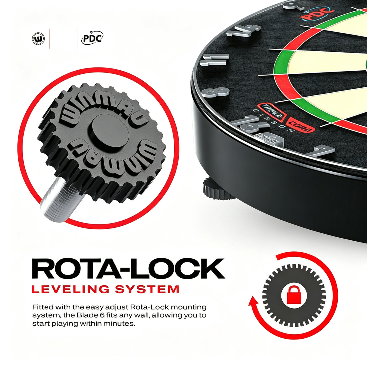 Tournament-Grade Bristle Dartboard – PDC Official Specs