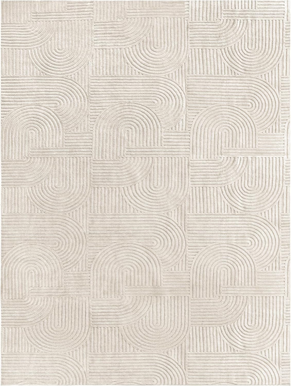 Modern Non-Slip Washable Area Rug, 9x12